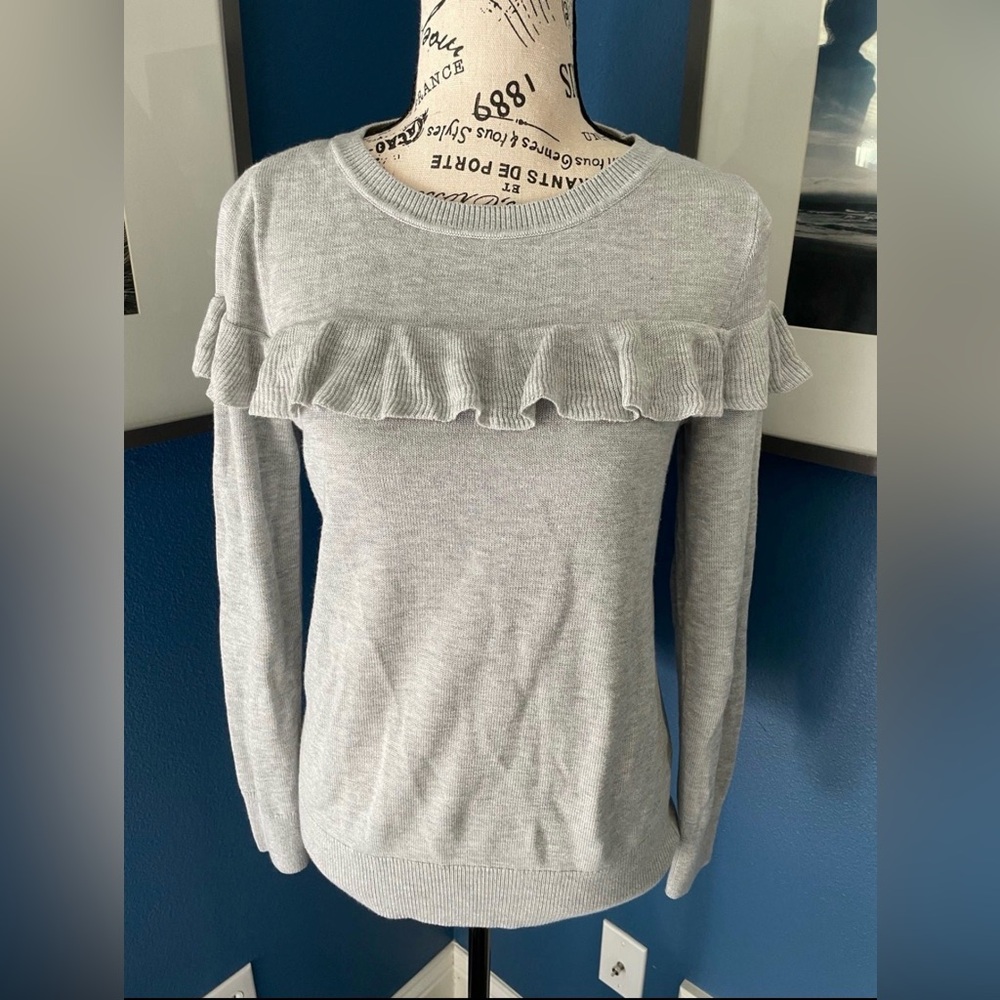 Banana Republic ruffle knit sweater